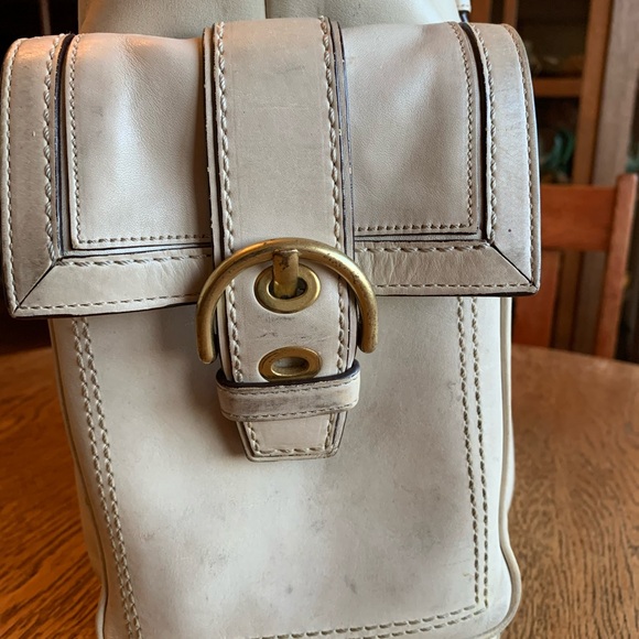 Coach Soho XL Braided Handle Tote 10050 Parchment - Picture 5 of 16